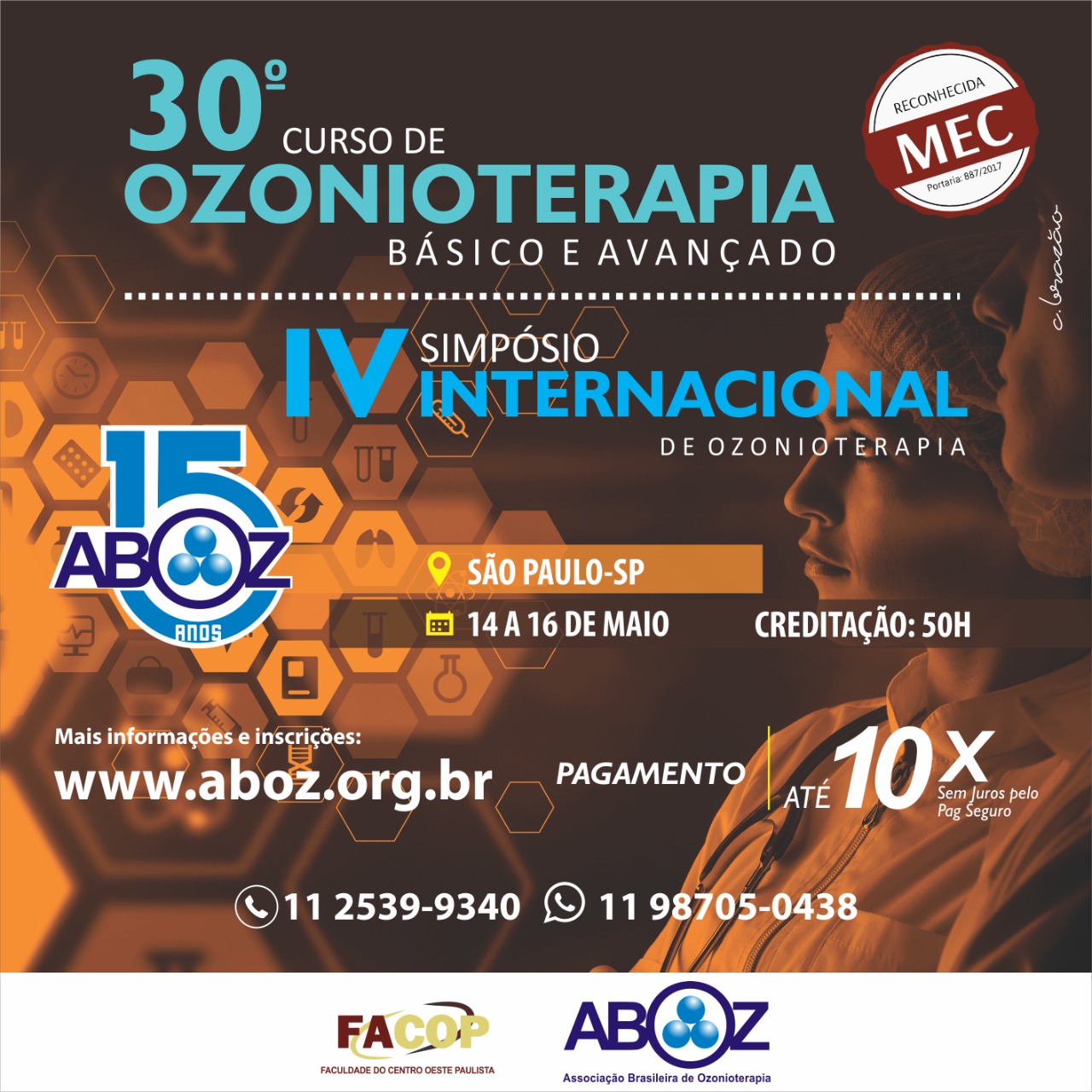 30˚ CONGRESSO BRASILEIRO DE OZONIOTERAPIA DA ABOZ - Cursos - ABOZ