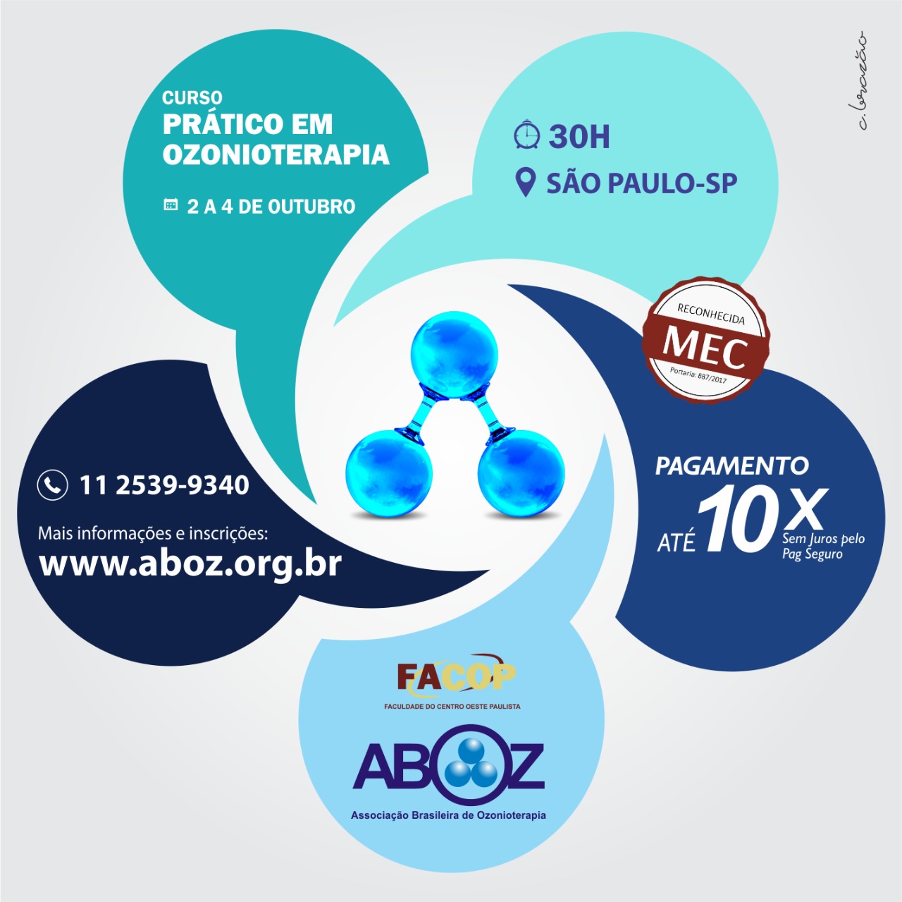 30˚ CONGRESSO BRASILEIRO DE OZONIOTERAPIA DA ABOZ - Cursos - ABOZ -  Associação Brasileira de Ozonioterapia