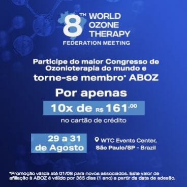 8TH World Ozone Therapy Federation Meeting - WFOT E ABOZ de 29 a 31 de agosto de 2024