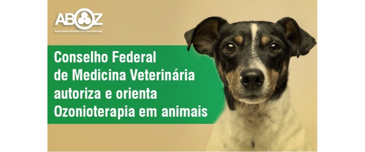 Conselho Federal de Medicina Veterinária  autoriza e orienta Ozonioterapia em animais